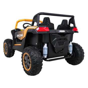 Buggy ATV Strong Racing dla 2 dzieci Złoty + Silnik bezszczotkowy + Pompowane koła + Audio LED